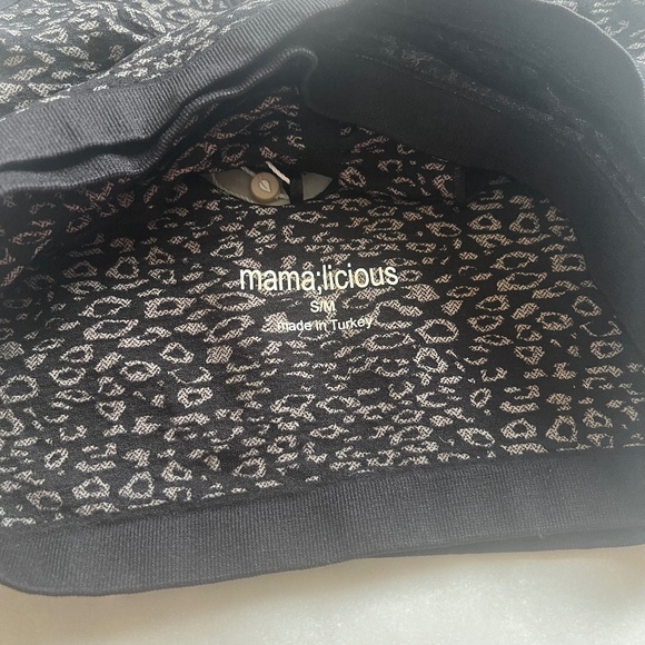 NWT Mamalicious Maternity Nursing Maternity Sports Comfy bra Black Leopard - Picture 7 of 8